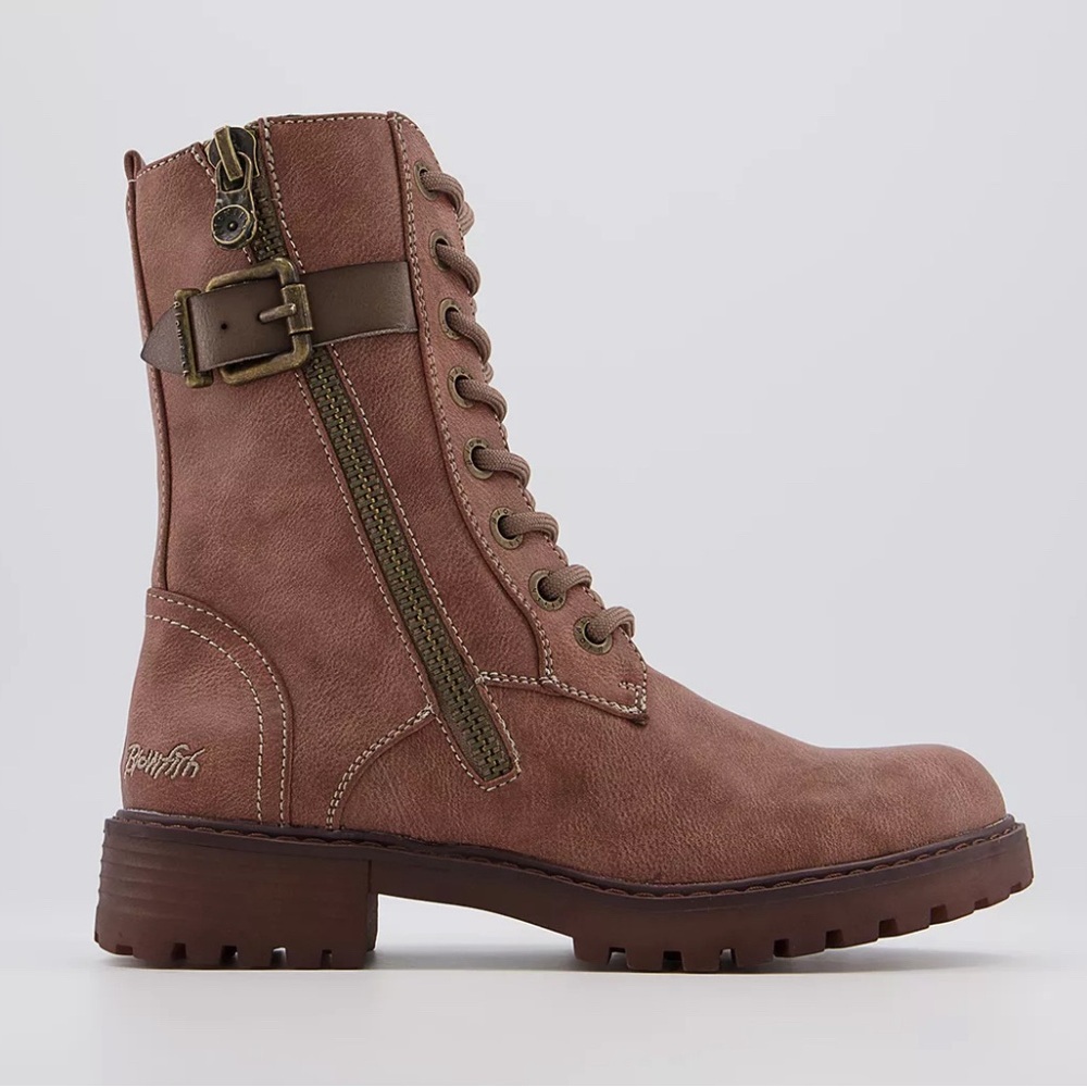 Blowfish Malibu Women’s Rauly Zip Boots Walnut Local Sheriff Shoes Size 7.5 NEW - Picture 3 of 13